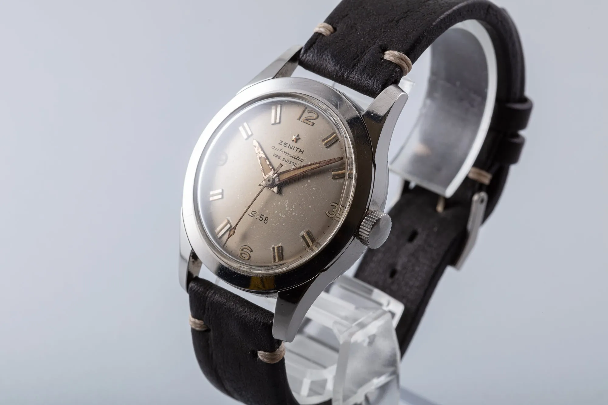 1958 Zenith S58 (1st Model) Silver Dial