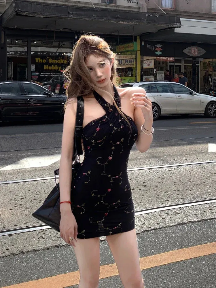 Aiertu Summer Women 2000s Y2k Clothing Casual Bodycon Sexy Dress  Vintage Elegant Mini Dress Even Party Korean Fashion Chic Sleeveless