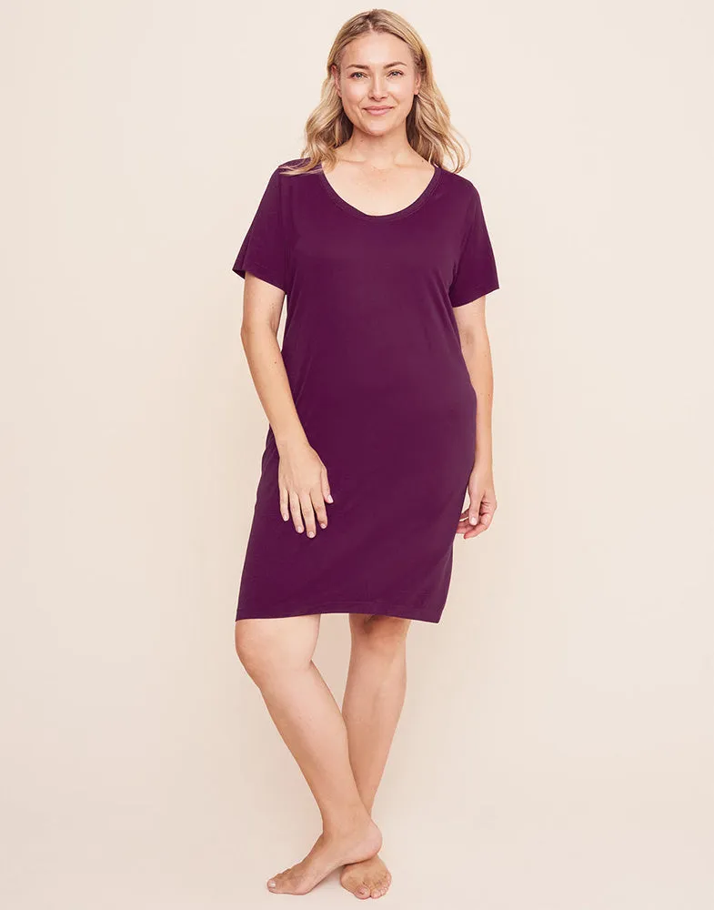 Anti-Flush Short Sleeve Night Dress