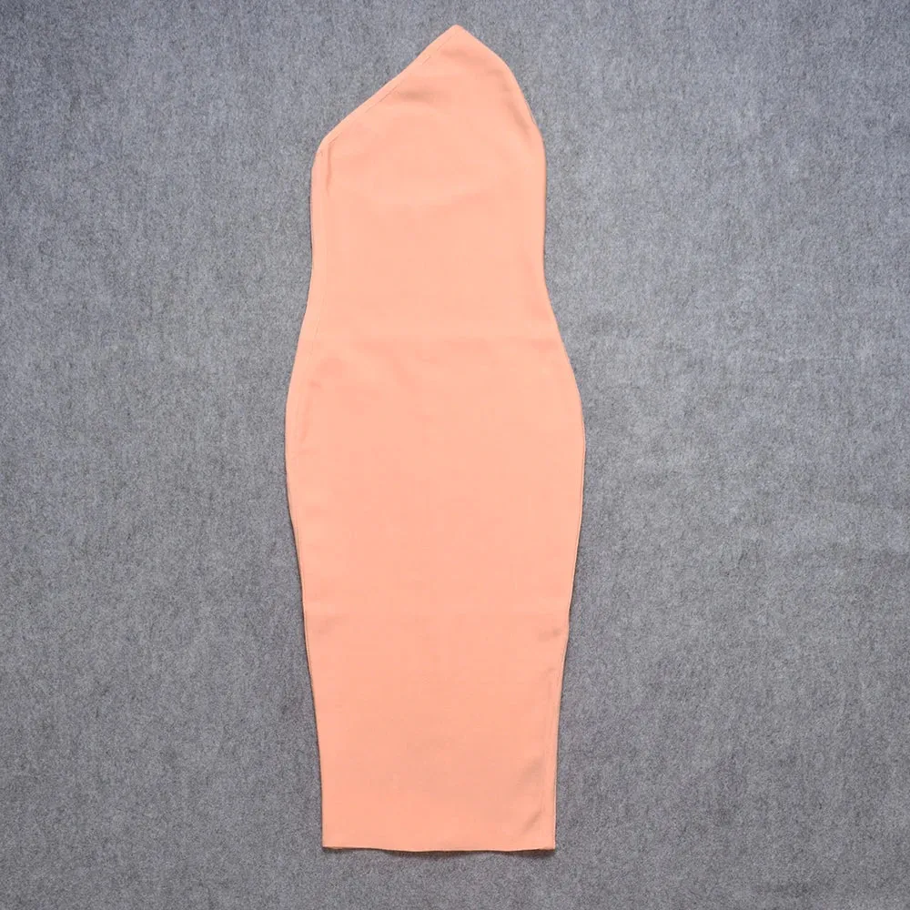 Asymmetrical Dress Bodycon Bandage Dress