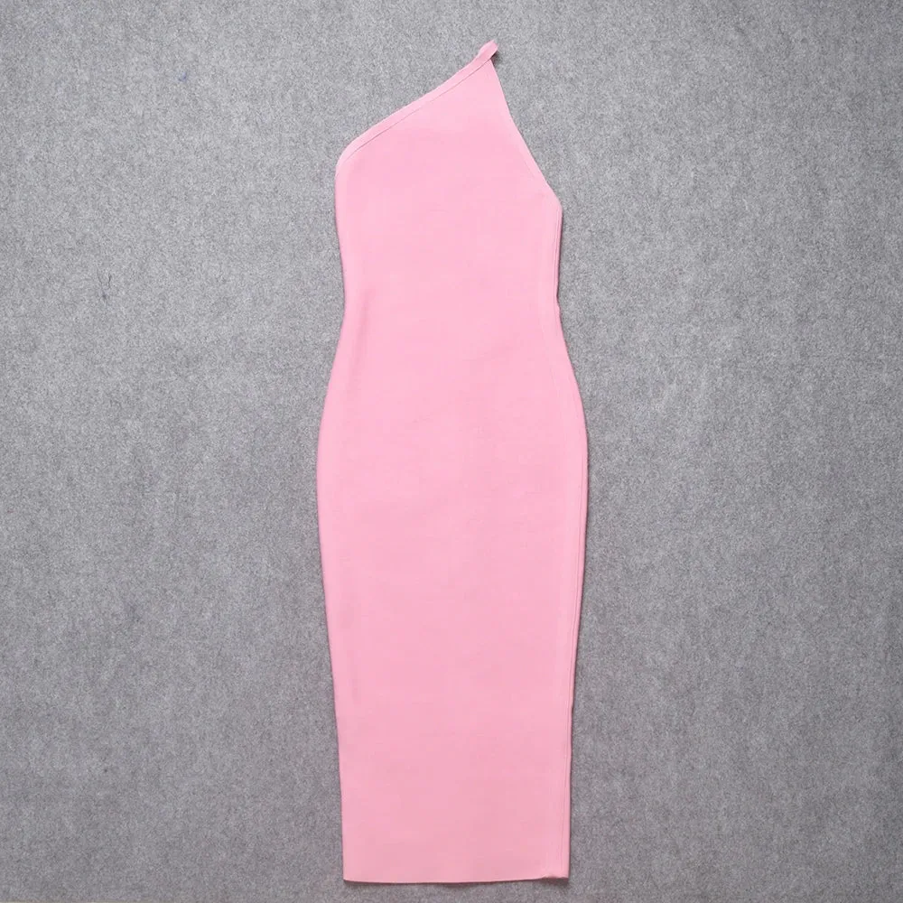 Asymmetrical Dress Bodycon Bandage Dress