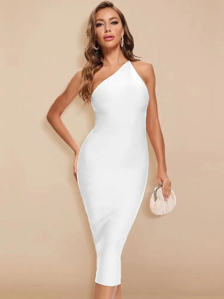 Asymmetrical Dress Bodycon Bandage Dress