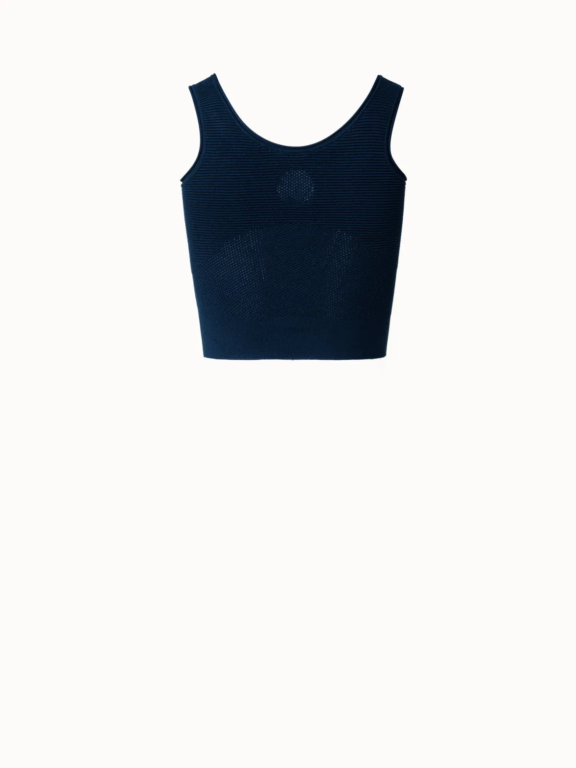 Athletic Bodycon Knit Crop Top