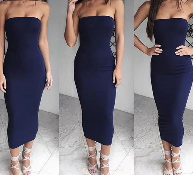 Bandeau Bodycon Maxi Dress