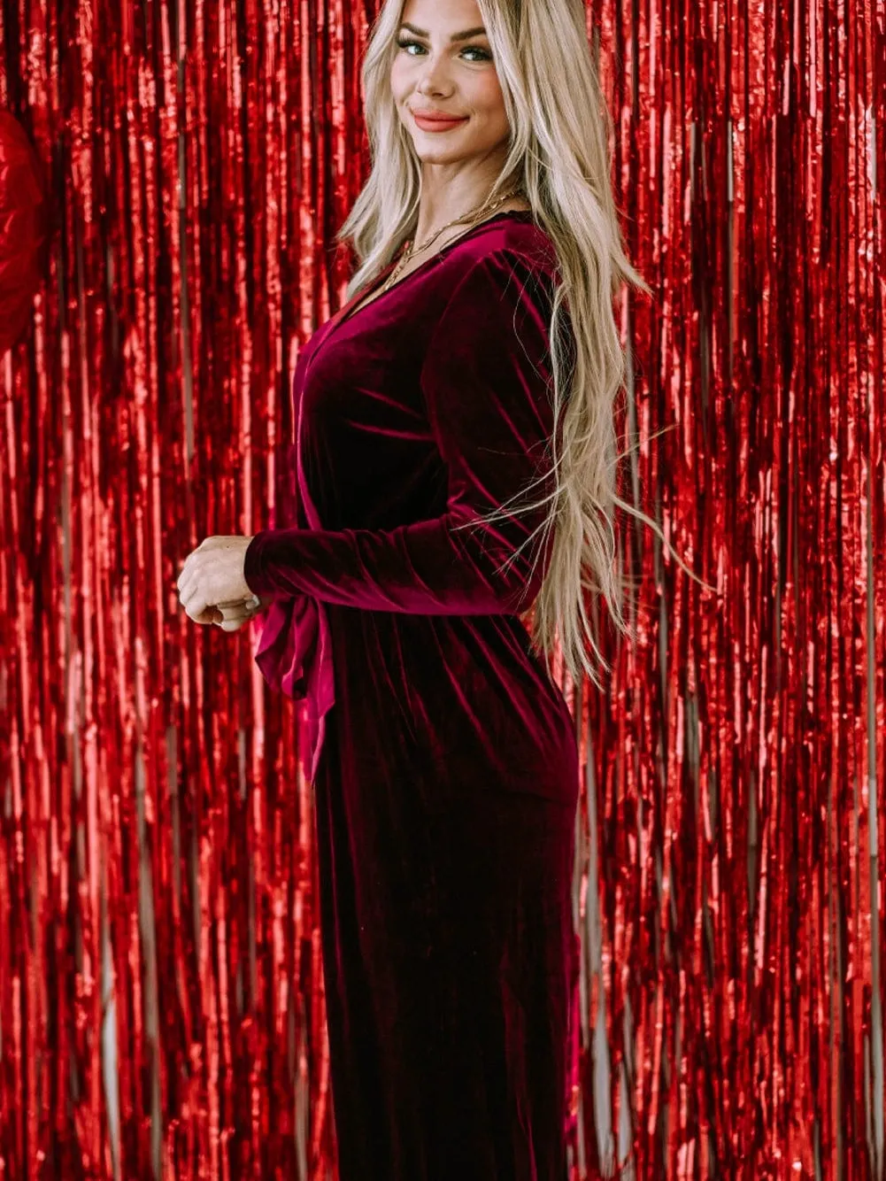 Belted Velvet Jumpsuit: Defined Silhouette