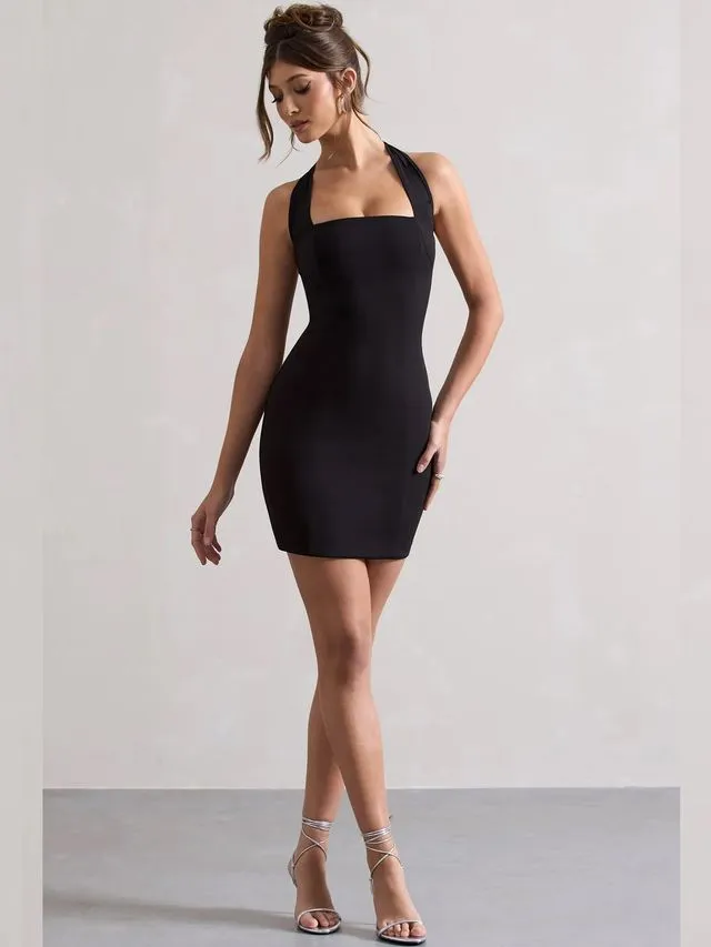 Black Allure Bodycon Dress