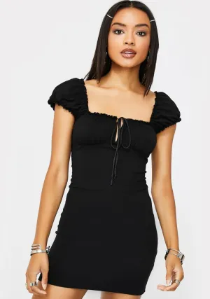 Black Gaina Mini Dress