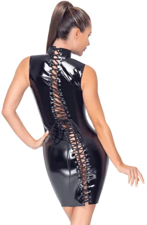 Black vinyl bodycon dress - Elevated Essentials