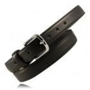 Boston Leather 1-1/2" Feathered Edge Dress Belt