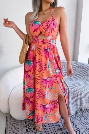 Botanical Backless Dress