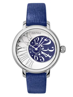 Brera Orologi "Valentina Elegant" BRVAEL3801 Silver/Blue Women's Watch