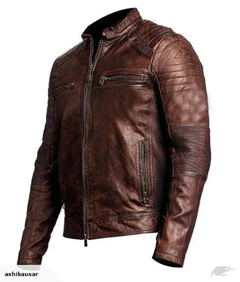 Cafe Racer Mens Leather Jacket