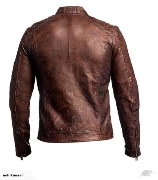 Cafe Racer Mens Leather Jacket