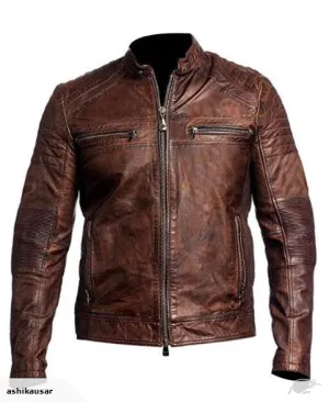 Cafe Racer Mens Leather Jacket