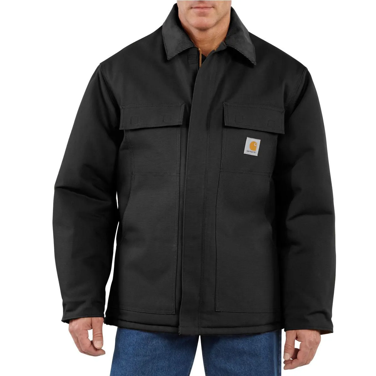 Carhartt Men's Black Duck Arctic Quilt-Lined Traditional Coat