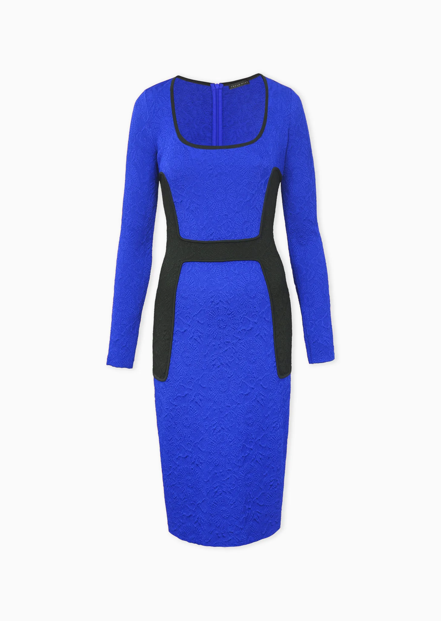 Catalina - Long Sleeve, Matelassé Bodycon Dress