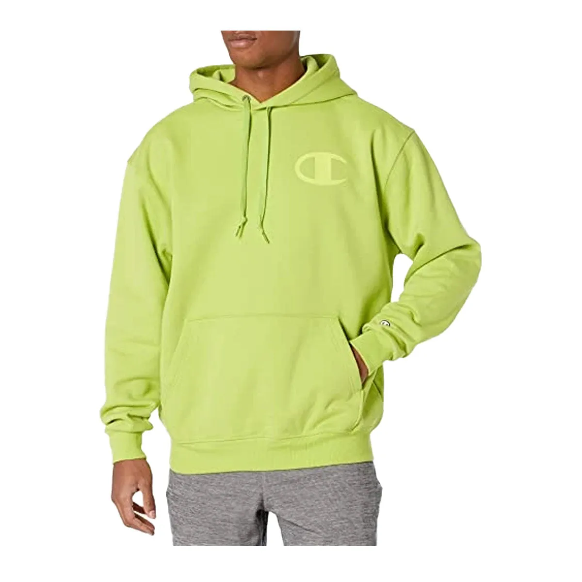 Champion Mens Lime Super Fleece Sweatshirt