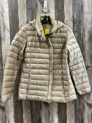 Coat Puffer & Quilted By Cole-haan In Brown, Size: M