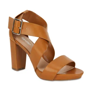 Congo Heel in Cognac Leather