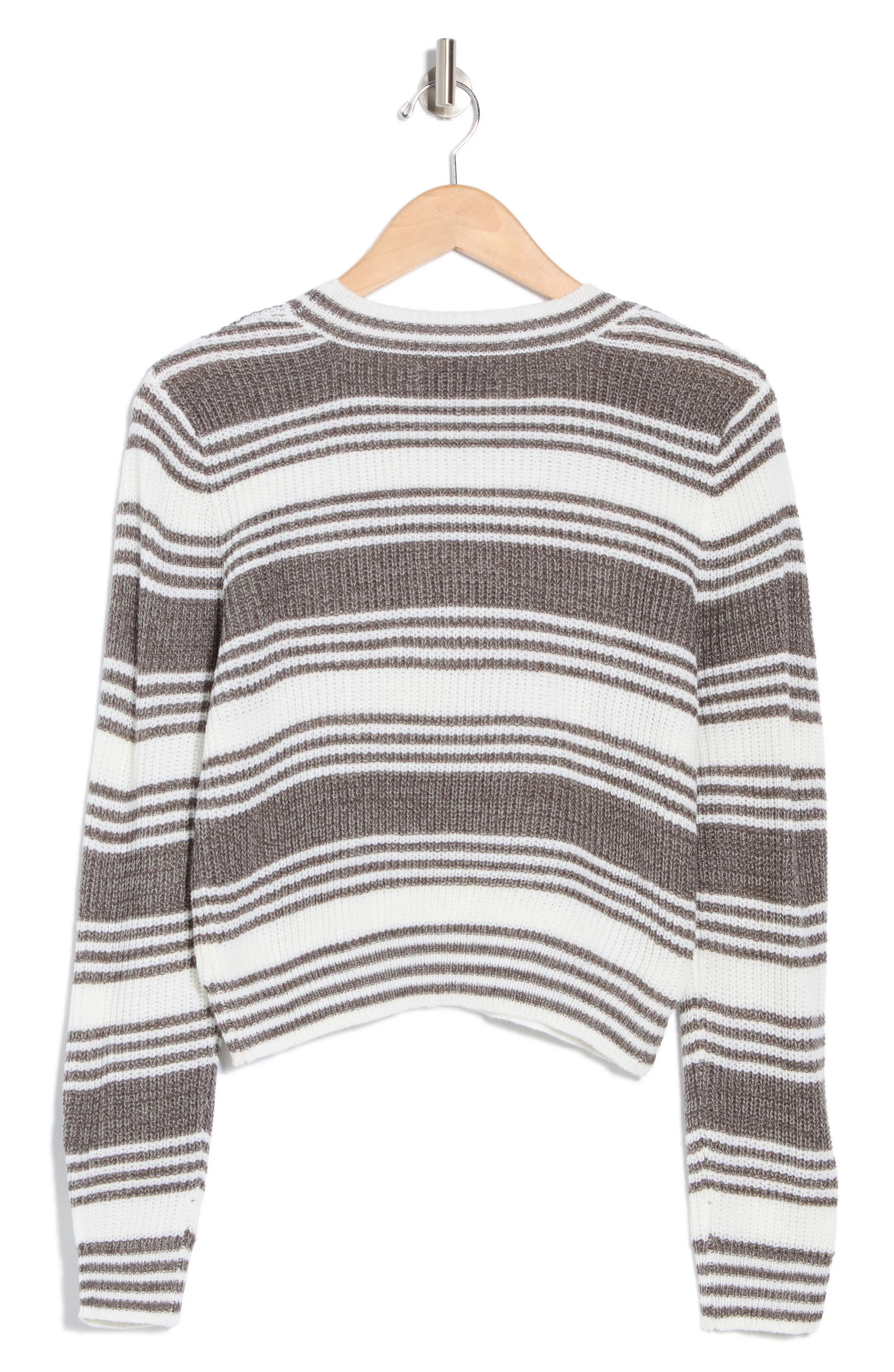 Cotton Emporium Stripe Crop Sweater