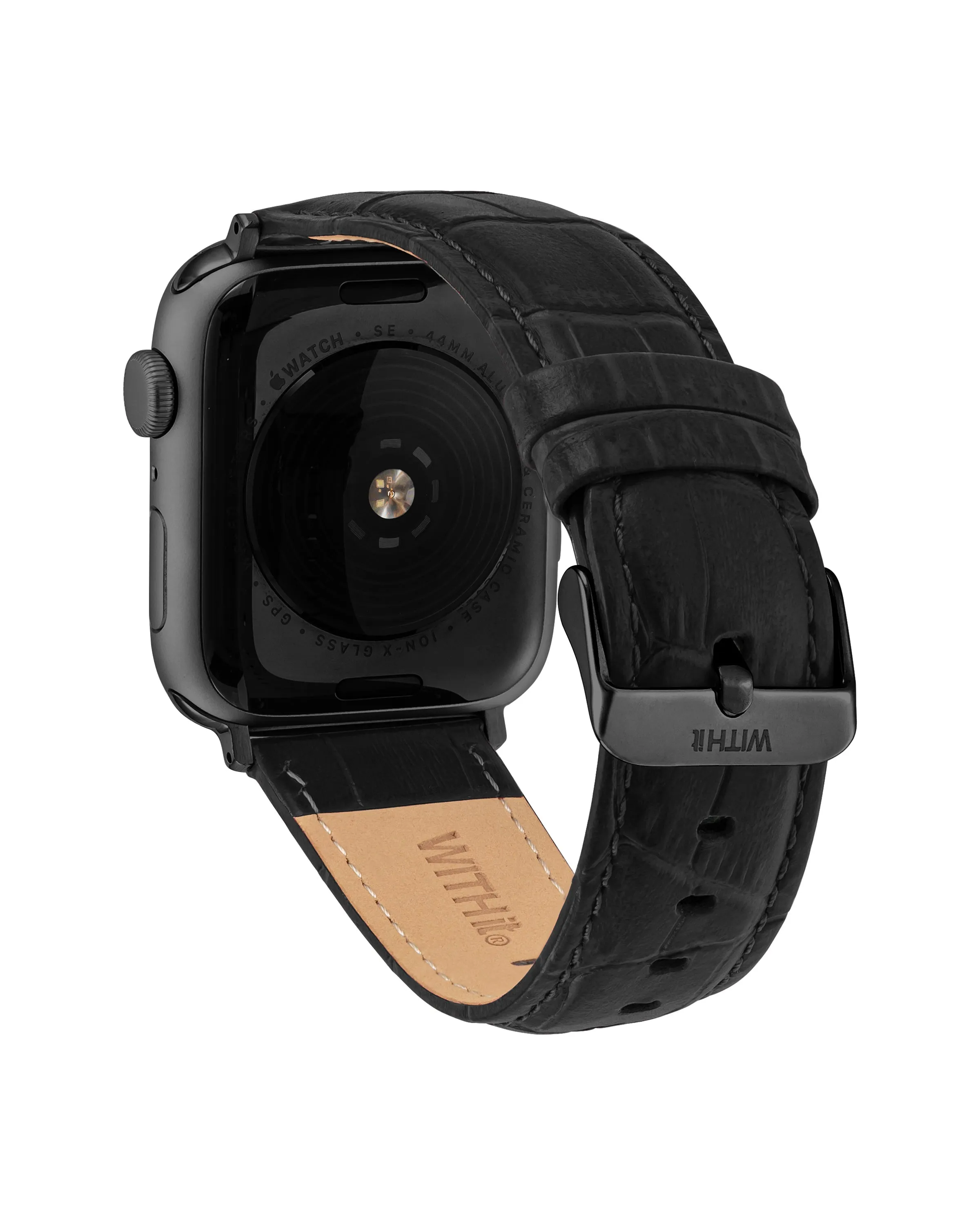 Croco Grain Leather Band for Apple Watch®