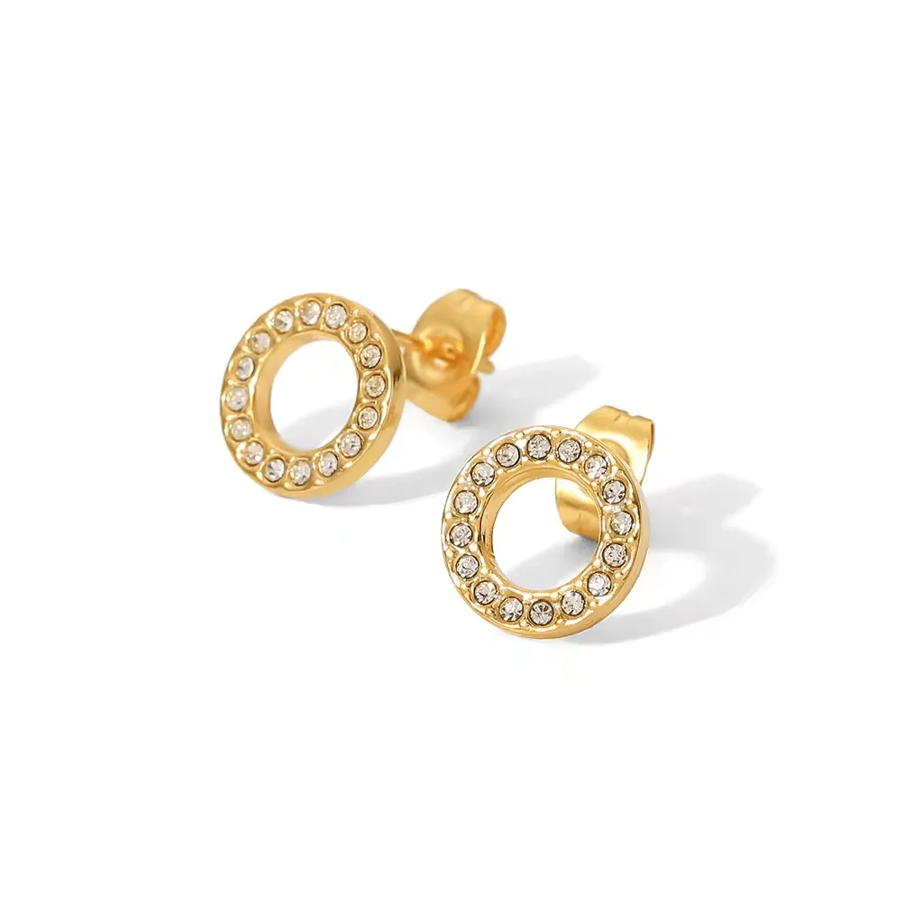 Dainty Zirconia Circle Earring