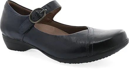 Dansko Fawna in Chestnut, Navy & Black Available in Wide Widths