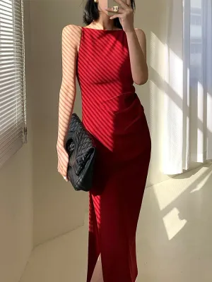 Elegant Women Sleeveless Dress