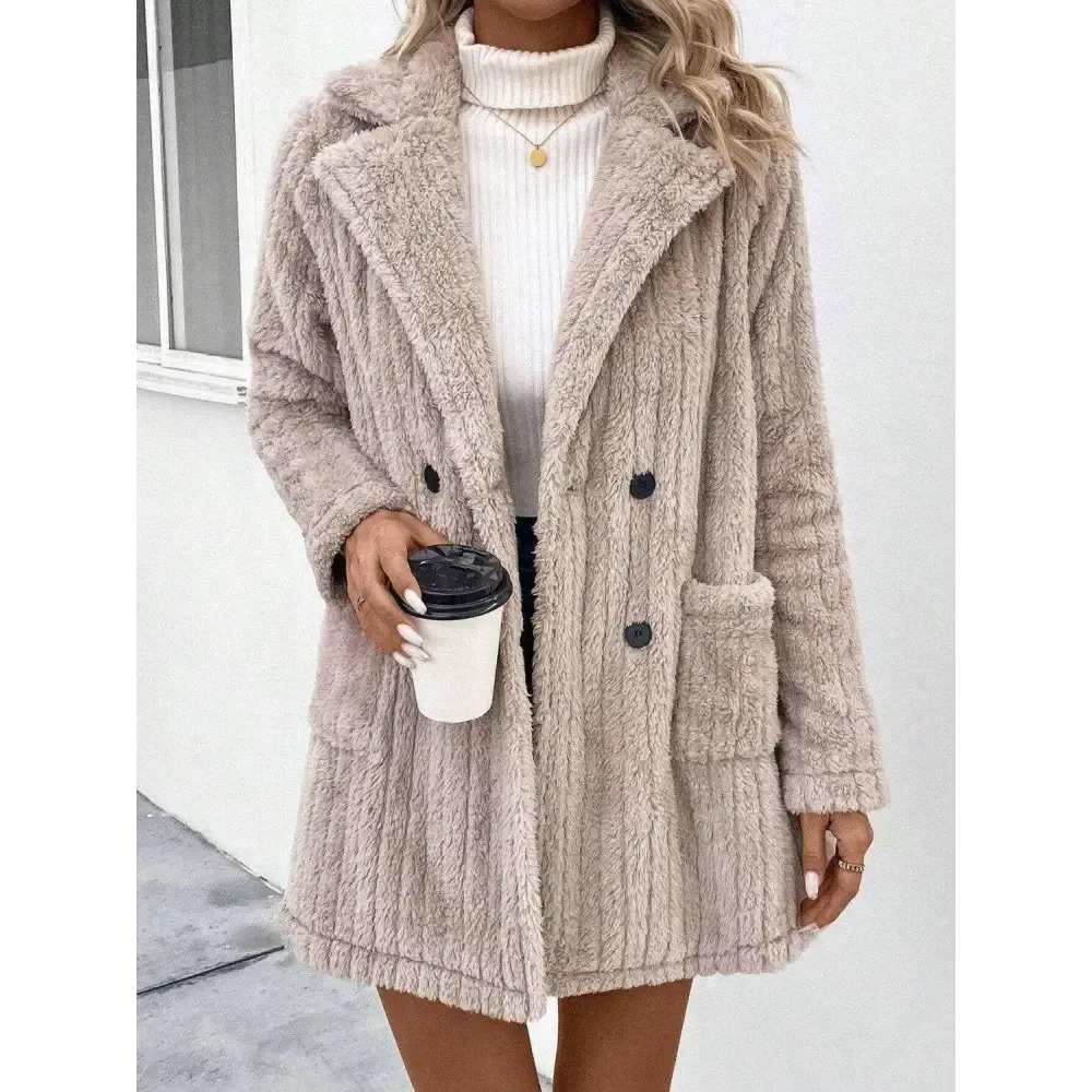 Elevate Your Wardrobe with Luxury Fashion for Women in a Cozy Long Sleeve Coat