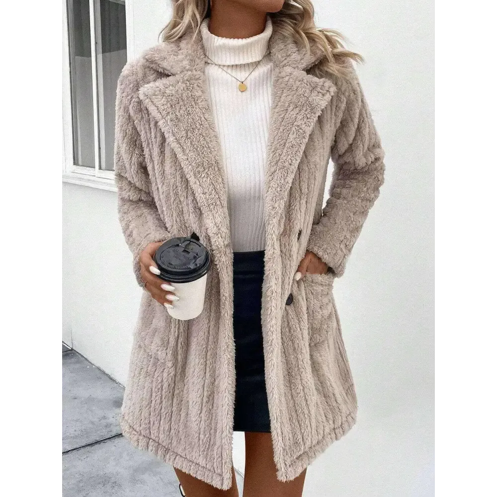 Elevate Your Wardrobe with Luxury Fashion for Women in a Cozy Long Sleeve Coat