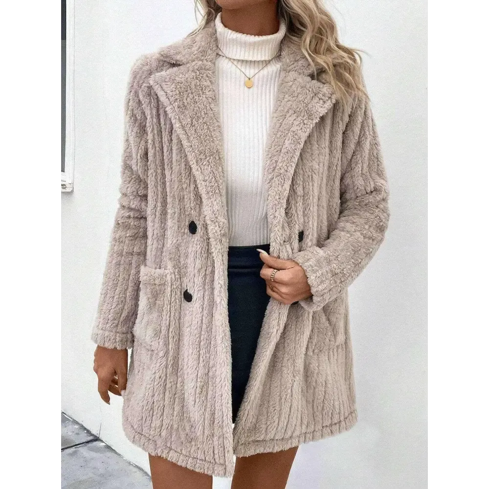 Elevate Your Wardrobe with Luxury Fashion for Women in a Cozy Long Sleeve Coat