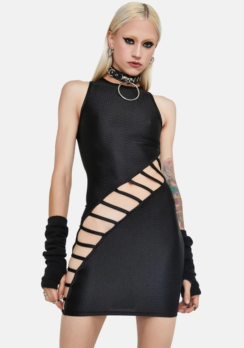 Enter The Void Cutout Bodycon Dress