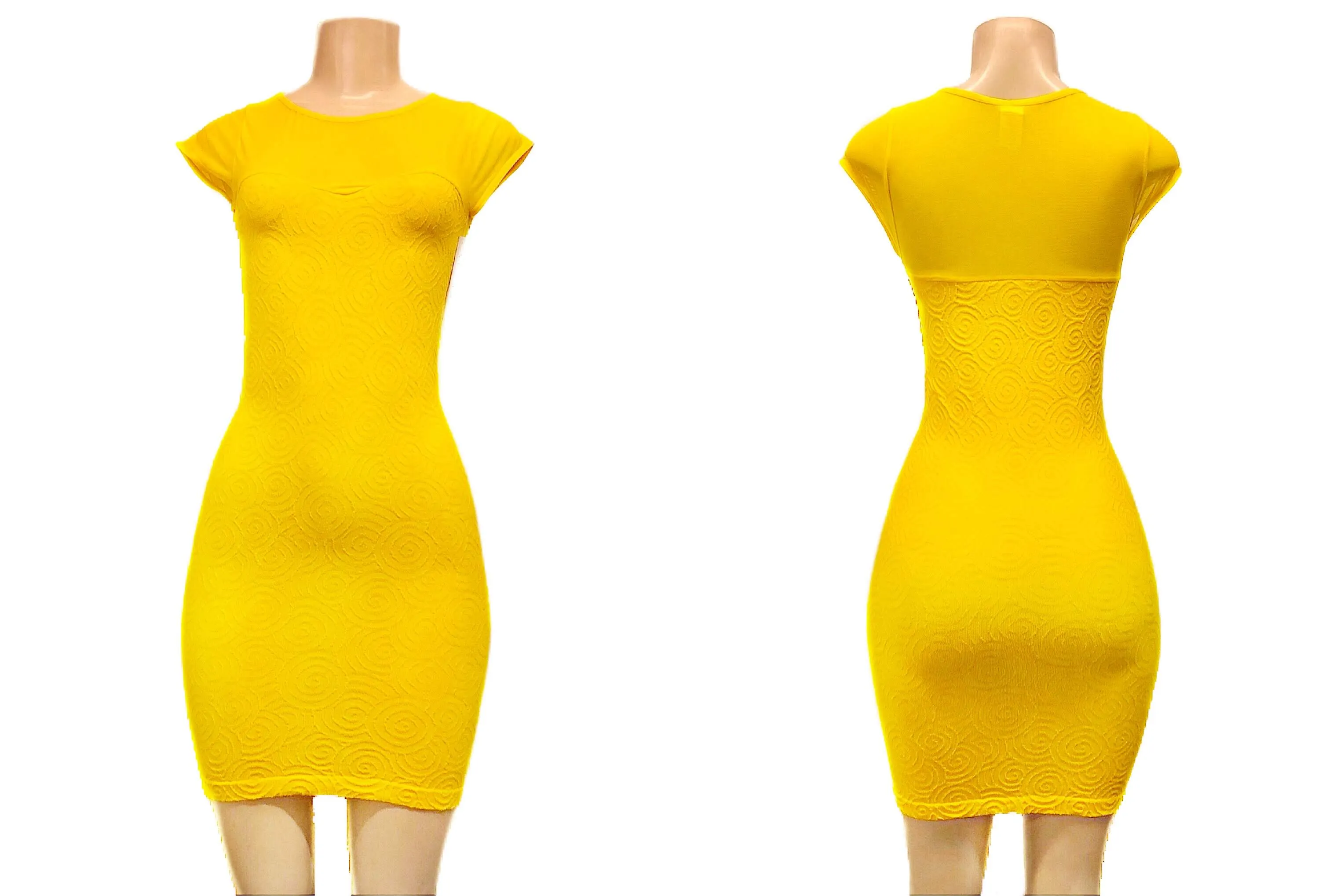 Evening Bodycon Dress with Sweetheart Neckline & Sheer Upper