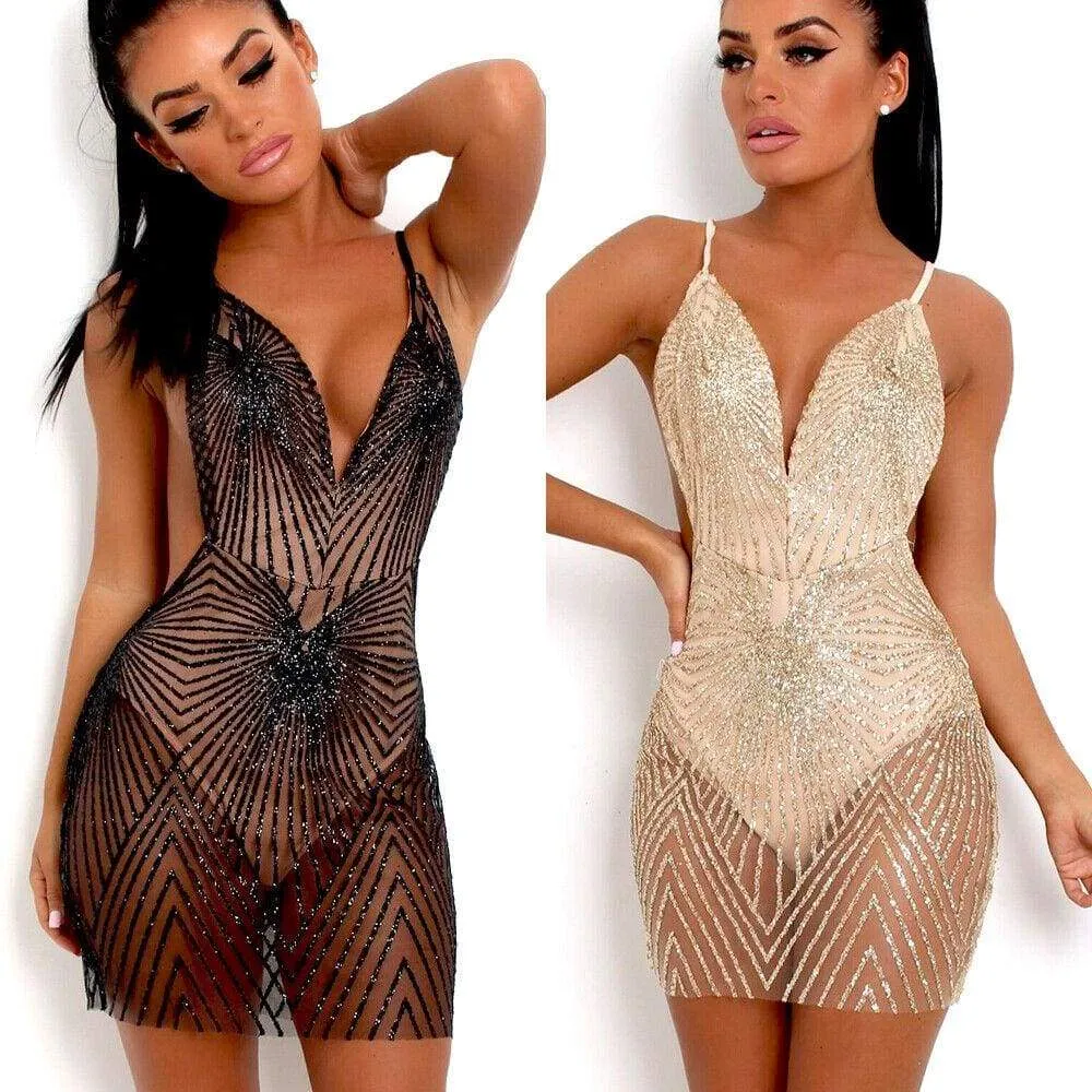 FashionSierra - Evening Party Club Backless Short Mini Dress