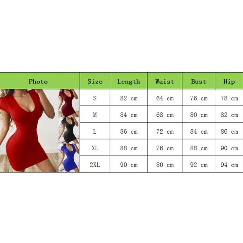 FashionSierra - Summer Women Short Sleeve Deep V Neck Mesh Patchwork Dress Club Party Stretchy Package Hip Bodycon Dress