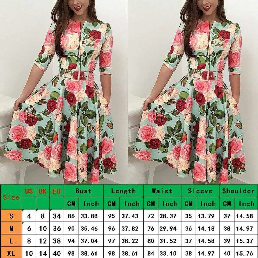 FashionSierra - Women Bandage Bodycon Long Sleeve Short Mini Floral Party Casual Dress