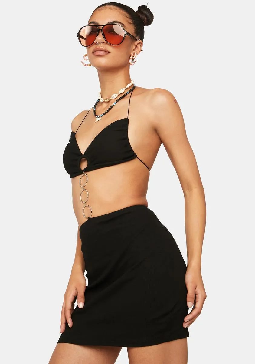 Fave Track Halter Dress