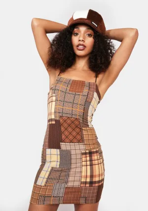 Feels Like Fall Plaid Mini Dress