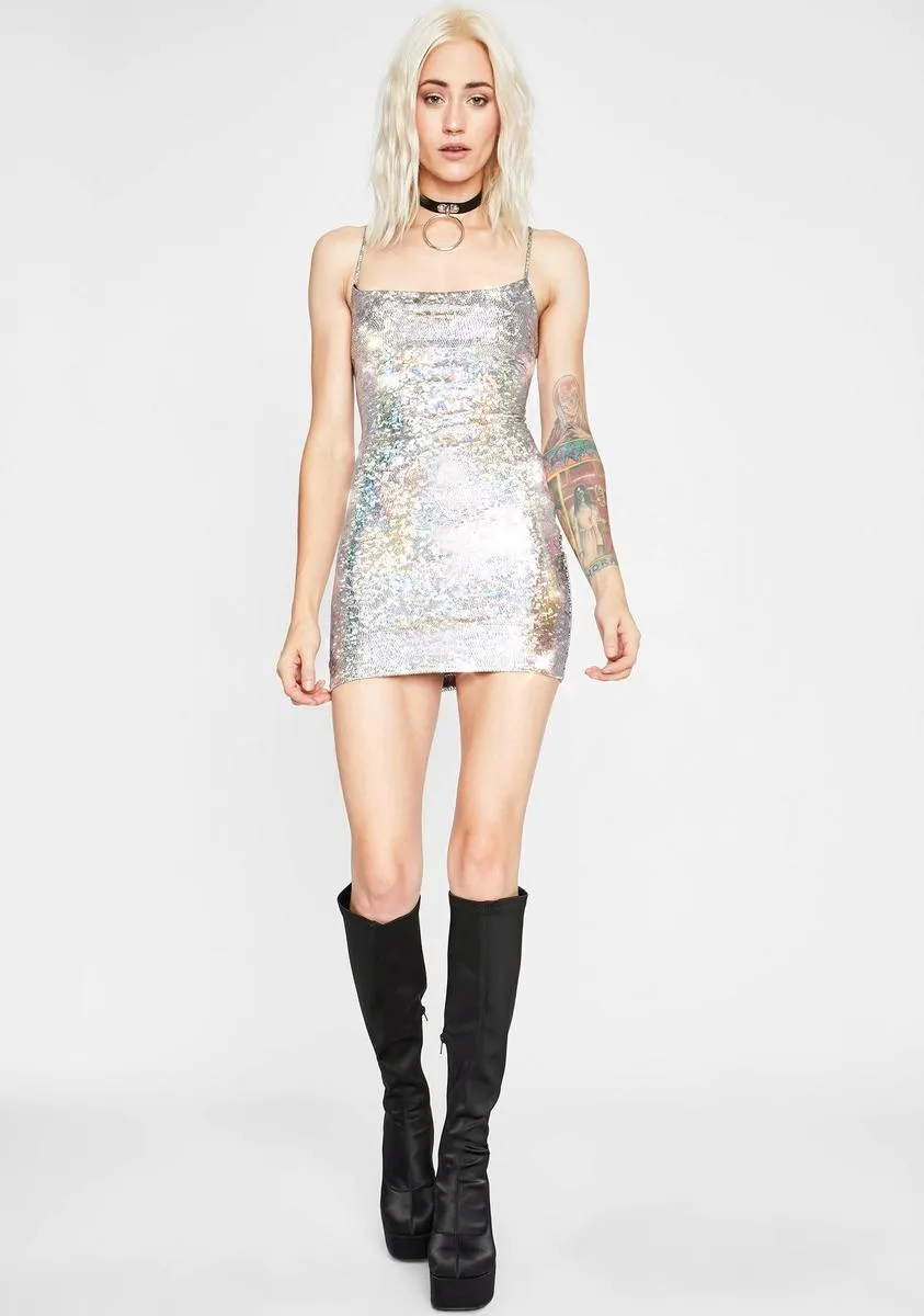 Freaky Space Stunt Holographic Dress