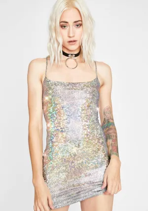 Freaky Space Stunt Holographic Dress