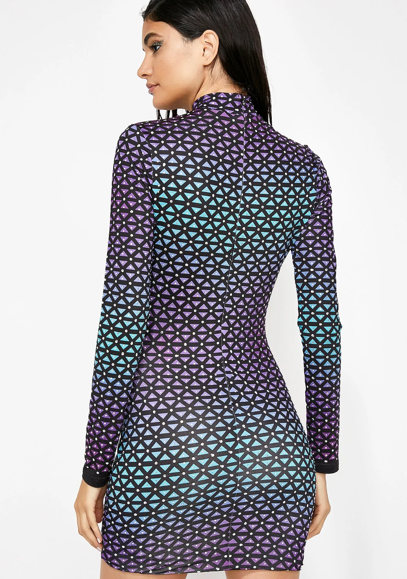 Geometric Thoughts Mini Dress