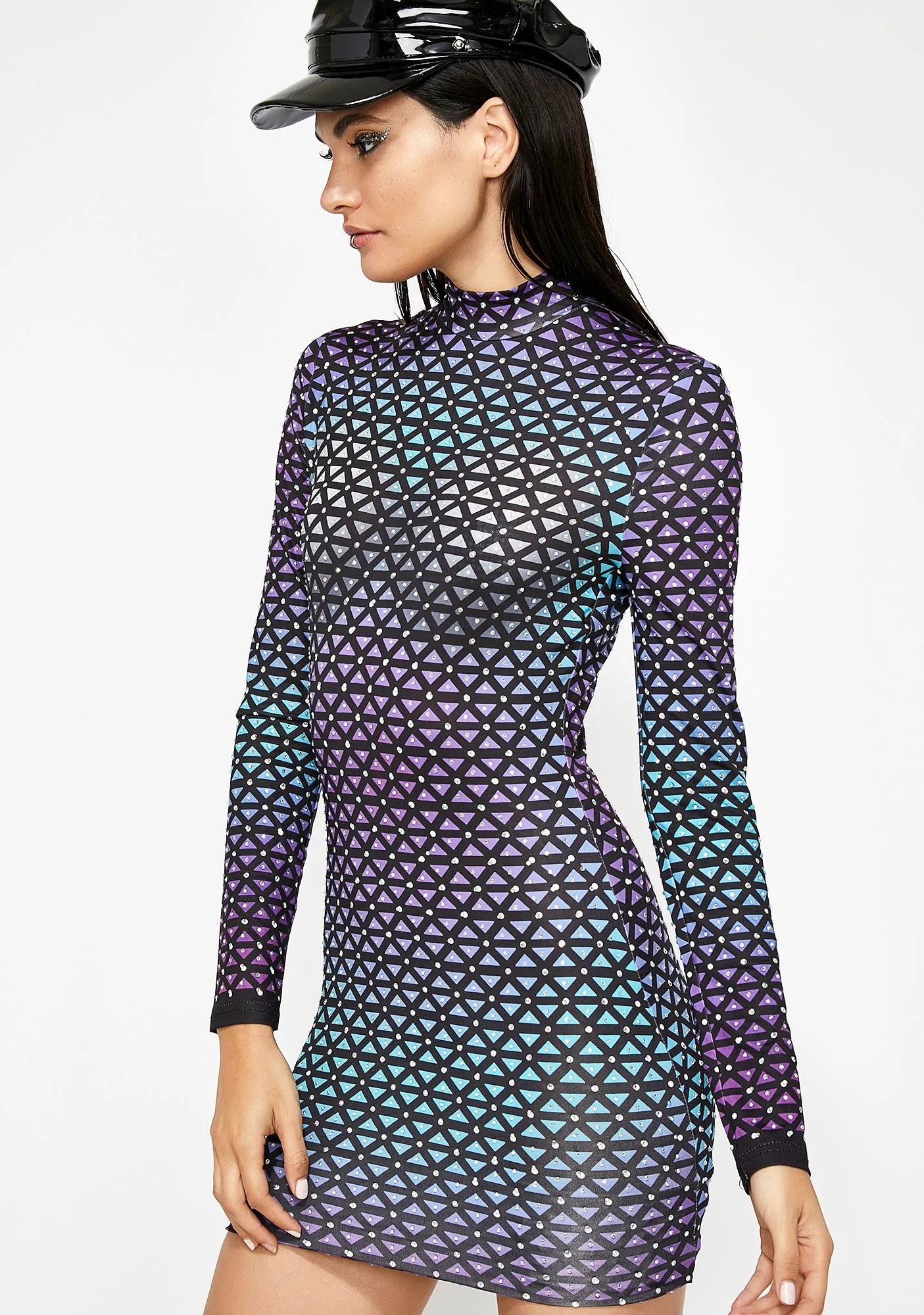 Geometric Thoughts Mini Dress