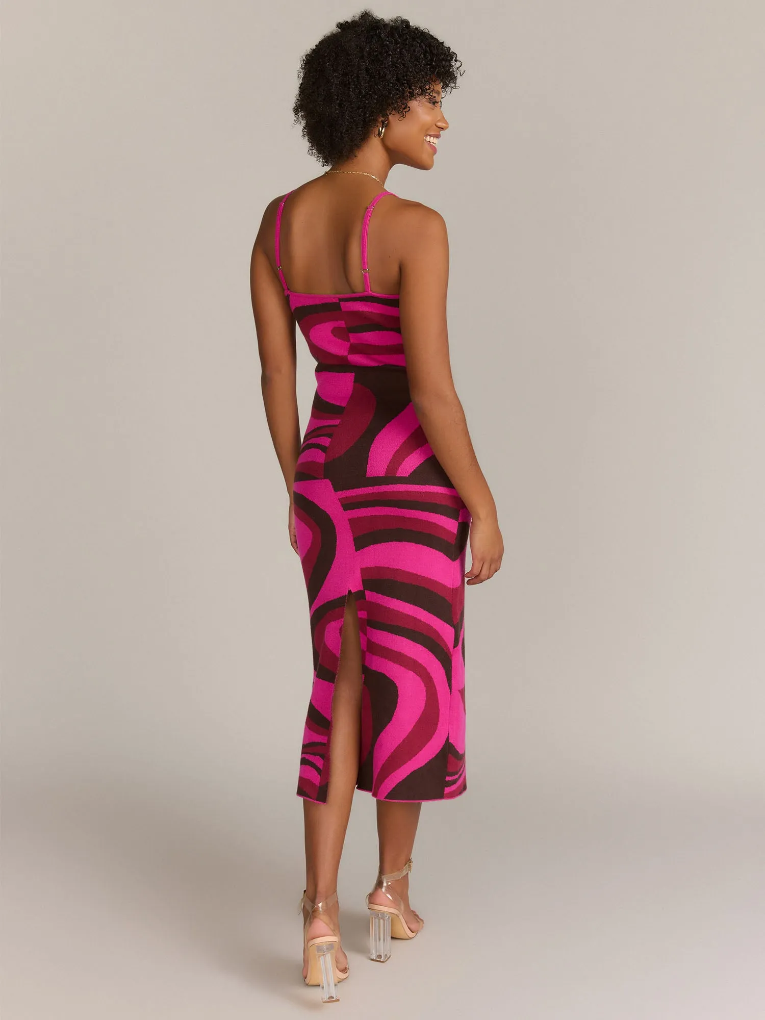 Gilli Sleeveless Abstract Knit Maxi Dress - Brands We Love