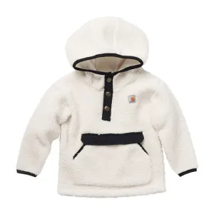 Girls' Half Snap Sherpa Pullover Hoodie