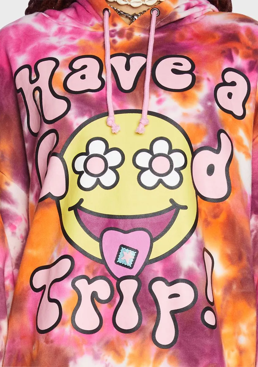 Good Trips Only Tie Dye Hoodie