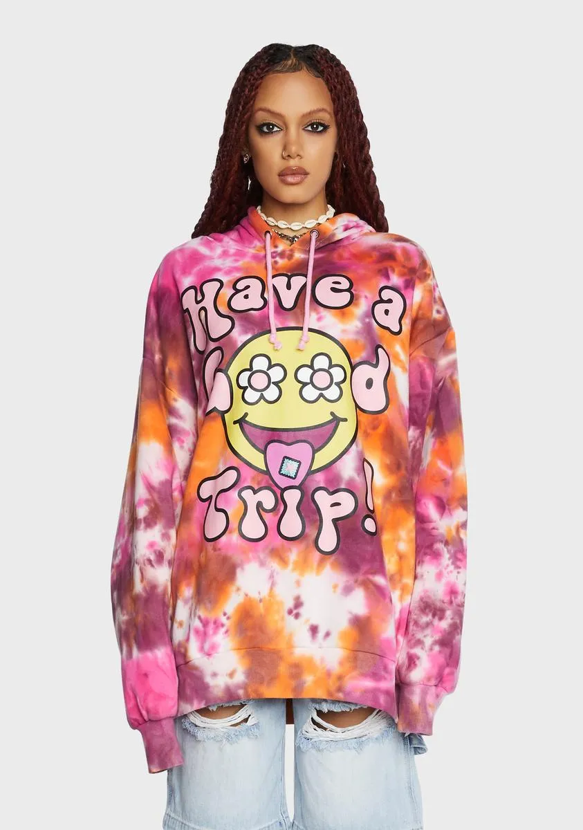 Good Trips Only Tie Dye Hoodie