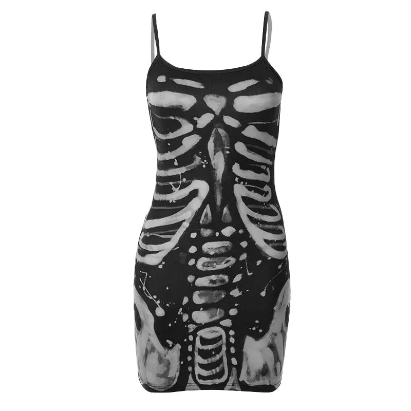 HBP1009 Skeleton Bodycon Mini Dress