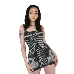 HBP1009 Skeleton Bodycon Mini Dress