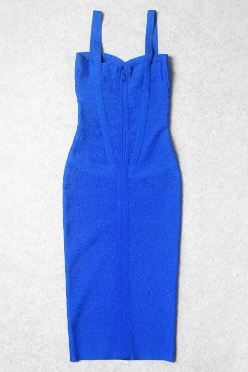 Heidi Bandage Midi Dress - Royal Blue