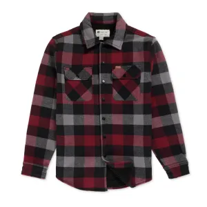 Hillside Flannel Sherpa Shirt Jacket